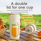 Portable Cordless Juicing Cup, Dual-Lid Design – 12-Blade Juicer, 1500mAh High Capacity, Compact Multi-Functional Portable Juicing Cup for Home Use – Green