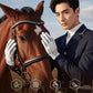 Equestrian Riding Gloves, Full-Palm Silicone Anti-Slip & Durable Touchscreen Model, Ice-Silk Cooling, Breathable, and UV-Protective, Suitable for Outdoor Sports, Driving, and Training—Black-XL