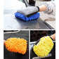 Car-Grade Chenille Car Wash Gloves, Thickened Waterproof Car Wiping Cloth, Easy-Lathering and Stain-Removing, Car Cleaning Gloves, Coral Fleece Car Wiping Gloves, Thickened Absorbent Car Cleaning Tool - Orange