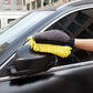 Car Chenille Washing Gloves, Thickened Waterproof Car Wipes, Easy-Lathering and Stain-Removing, Car Cleaning Gloves, Coral Fleece Car Wipes, Thickened Absorbent Car Cleaning Tools - Yellow
