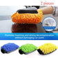 Car-Use Chenille Car Wash Gloves, Thickened Waterproof Car Wiping Cloth, Easy-Lathering and Stain-Removing, In-Car Cleaning Gloves, Coral Fleece Car Wiping Gloves, Thickened Absorbent Car Cleaning Tools - Blue
