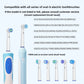 Compatible with replacement brush heads for multiple models of rotary electric toothbrushes. Choose from 5 styles with different functions. High-density, rounded soft-bristle universal brush head set—5-piece set