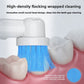 Compatible with replacement brush heads for multiple models of rotary electric toothbrushes. Choose from 5 styles with different functions. High-density, rounded soft-bristle universal brush head set—5-piece set