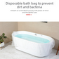 5-Pack Disposable Bathtub Liners, Extra-Thick and Extra-Large Travel and Hotel Bath Bags – Universal Waterproof and Bacteria-Resistant Bath Bags for Home, Hotels, and Business Trips – Clear [Extra-Thick 120 x 320 cm]