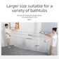 5-Pack Disposable Bathtub Liners, Extra-Thick and Extra-Large Travel and Hotel Bath Bags – Universal Waterproof and Bacteria-Resistant Bath Bags for Home, Hotels, and Business Trips – Clear [Extra-Thick 120 x 320 cm]