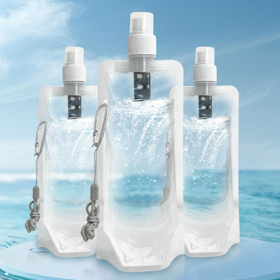 Portable Outdoor Water Filter Bag, Emergency Ultrafiltration Water Purifier, Camping and Hiking Direct-Drink Filter, Disaster Relief and Survival Water Purification Tool
