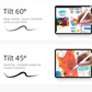 Magnetic iPad Capacitive Stylus, Compatible with Apple Tablets, Replaceable Tip Drawing Stylus - White