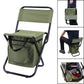 3-in-1 Outdoor Folding Chair with 10L Insulated Cooler, Durable Oxford Fabric, for Camping and Picnics - Green