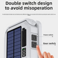 Solar Camping Light, 3-Level Color Temperature Adjustment, Waterproof Long-Lasting Outdoor Emergency Mood Light - White