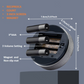 Rotating Magnetic Digital Timer, LCD Display Kitchen Timer with 3 Volume Levels, for Cooking, Studying, and Office Use—Black