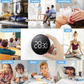 Rotating Magnetic Digital Timer, LCD Display Kitchen Timer with 3 Volume Levels, for Cooking, Studying, and Office Use—Black
