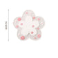 6-Pack - Sakura-Shaped PVC Heat-Resistant Coasters, Non-Slip Trivets for Bowls, Pots & Cups - White