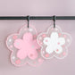 4-Pack - Sakura-Shaped PVC Heat-Resistant Coasters, Non-Slip Trivets for Bowls, Pots & Cups - Pink