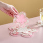6-Pack - Sakura-Shaped PVC Heat-Resistant Coasters, Non-Slip Trivets for Bowls, Pots & Cups - Pink