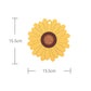 4-Pack - Sunflower-Shaped PVC Heat-Resistant Placemat, Non-Slip Trivet for Bowls, Pots & Cups - Yellow
