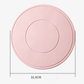 Food-Grade Silicone Heat-Resistant Trivet, 16cm Non-Slip Table Mat, Snowflake Hollow Hot Pot Coaster - Red