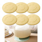 Food-Grade Silicone Heat-Resistant Trivet, 16cm Non-Slip Table Mat, Snowflake Hollow Hot Pot Coaster—Yellow