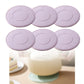 Food-Grade Silicone Heat-Resistant Trivet, 16cm Non-Slip Table Mat, Snowflake Hollow Hot Pot Coaster—Purple