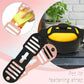 Silicone Pot Lid Fastening Strap, Portable Anti-Spill Lid Holder Strap for Casseroles and Stew Pots—Pink