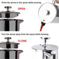 304 Stainless Steel French Press Coffee Maker, Household Hand-Brew Coffee Pot, Includes One Filter – 1500ML