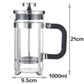 1000ml French Press Coffee Maker Set, Manual Press Coffee Pot, Multi-function Tea & Coffee Filter Brewer