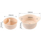 Food-Grade Silicone Divided Steamer Pot, Double-Handled Stew Pot with Lid, 1250ml, for Home Diet Cooking—Green