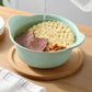 600 mL Food-Grade Silicone Steamer Pot, Single-Serving Cookware for Microwave & Air Fryer—Blue
