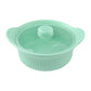 600 mL Food-Grade Silicone Steamer Pot, Single-Serving Cookware for Microwave & Air Fryer—Green