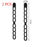 Lunch Box Strap, Adjustable Snap Lid Holder, Portable Pot Cover Fastening Band for Outdoor Use, 2-Pack—Black