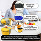 Lunch Box Strap, Adjustable Snap Lid Holder, Portable Pot Cover Fastening Band for Outdoor Use, 2-Pack—Blue