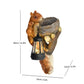 Retro Squirrel Lantern Solar-Powered Outdoor Wall Light, Solar-Powered with Light Sensor, Outdoor Garden and Courtyard Wall Decor, Balcony and Tree-Mounted Ambiance Night Light, Courtyard Statue and Ornament
