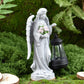 Solar-Powered Angel Lantern Outdoor Light, Resin Waterproof Garden Decorative Light, Walkway and Lawn Mood Light, Garden Statue Ornament for Ambiance