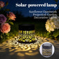 Solar-Powered Wrought Iron Mandala Pattern Openwork Projection Light, Courtyard and Garden Mood Light, Outdoor Waterproof Wrought Iron Garden Light, Lawn Night Light - 1-Pack