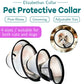 Classic Elizabethan Collar - Anti-Licking Collar - Multiple Sizes - Adjustable - Bite-Resistant - Transparent - Flea & Tick Prevention & Anti-Licking - Velcro Closure - For Cats & Dogs -27-31CM - 1 Piece