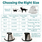 Classic Elizabethan Collar - Anti-Licking Collar - Multiple Sizes - Adjustable - Bite-Resistant - Transparent - Flea & Tick Prevention & Anti-Licking - Velcro Closure - For Cats & Dogs -27-31CM - 1 Piece