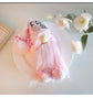 1pc Plush standing gnome doll — faceless old man figurine, festive tabletop ornament and gift.Pink get-well soon gnome doll