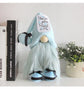 1pc Plush standing gnome doll — faceless old man figurine, festive tabletop ornament and gift.Friendship gnome doll