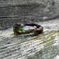 1PC Natural Forest Ring – Wooden Ring for Men & Women, Resin Juniper Wood Ring, Curved Wood Ring for Men