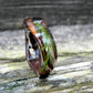 1PC Natural Forest Ring – Wooden Ring for Men & Women, Resin Juniper Wood Ring, Curved Wood Ring for Men