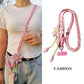 1PC Crossbody Phone Strap, Adjustable Anti-Theft Phone Lanyard, Unisex, Essential for Travel,Pink and white