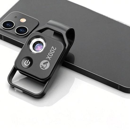 HD 200x Portable Microscope Lens for Smartphones – Kids Educational Science Toy, Biological Experiment Tool with CPL Filter