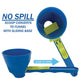 Leak-proof coffee scoop,Sliding coffee funnel,Coffee scoop with measurements,Coffee bar tool,1pc,green