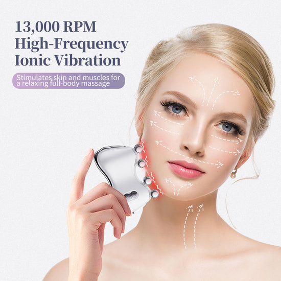 3D roller facial massager that combines massage, gua sha, and beauty treatments. Designed for facial lifting, skin firming, and anti-wrinkle.