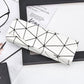 Premium Eyeglass Case - Retro Japanese Style - Sunglass Storage - Fashionable Geometric Pattern - Stylish Eyeglass Case - Durable and Shock-Resistant - Unisex - White