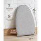1 piece - Handheld ironing pad - Heat-resistant ironing mat - Portable ironing aid - Ironing tool - Steam glove with finger loops - Mini ironing board - Ironing board - Ironing pad - 24 x 15 cm - Gray