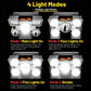 Outdoor Multi-Function LED Headlamp - 4-Level Dimmable Waterproof Headlamp - Head-Mounted Headlamp - Spotlight - Ideal for Night Fishing, Hiking, Camping, and Work - High-Power Flashlight - Silver