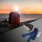 Outdoor Multi-Function LED Headlamp - 4-Level Dimmable Waterproof Headlamp - Head-Mounted Headlamp - Spotlight - Ideal for Night Fishing, Hiking, Camping, and Work - High-Power Flashlight - Silver