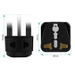 US to UK Power Plug Adapter, UROPHYLLA Type G Outlet Travel Power Adapter Plug for UK, Ireland, London, Hong Kong, Scotland, England, Dublin, Singapore - 3 Pack & Grounded 2 in 1 [Black]