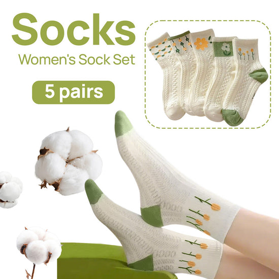 Socks - 5 Pairs of Women&