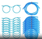 5-Pack Silly Straws Glasses, Reusable Crazy Straws for Kids, Flexible Twisty Straws Fun Eyeglass Frame Drinking Straws, Novelty Party Favors Supplies for Birthday, Game, Christmas, Holiday Decorations